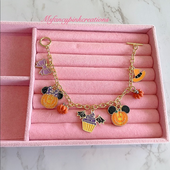 Jewelry - Halloween Disney Mickey Minnie handmade charm bracelet